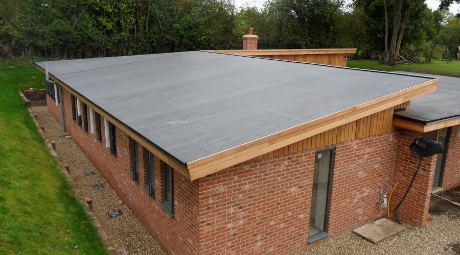 Flat roof extension