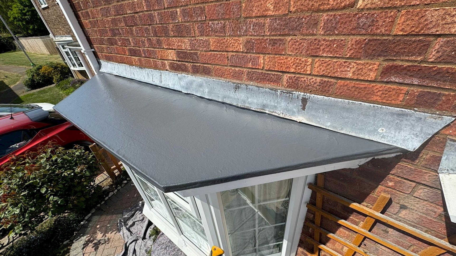 Bay window roof repair