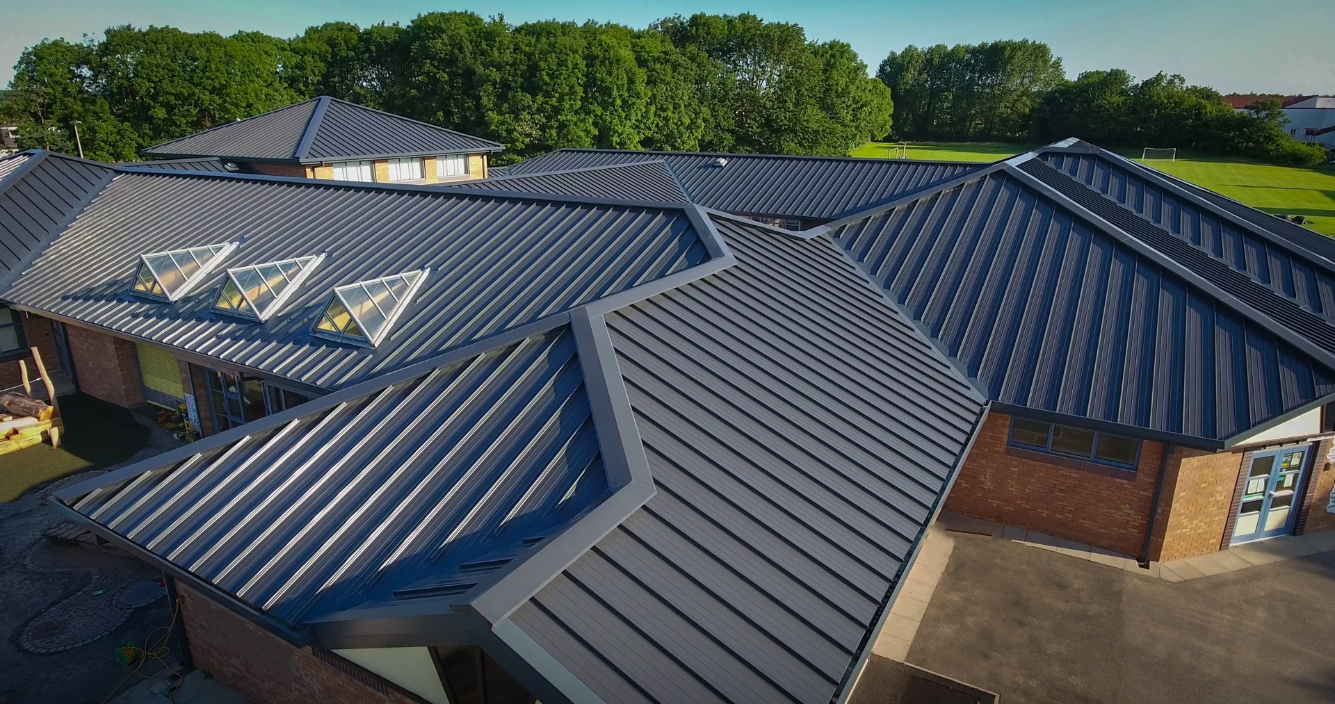 Commercial flat roof